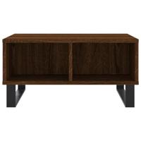Salontafel 60x60x30 cm bewerkt hout bruineiken - thumbnail