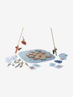 Hengelsportspel van FSC®-hout blauw - thumbnail