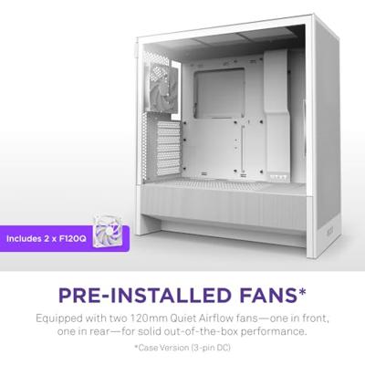 ATX Semi-toren doos NZXT H5 FLOW Wit ATX Semi-toren doos NZXT H5 FLOW Wit