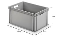 Alutec 75010 Kunststofbox Gesloten (b x h x d) 600 x 320 x 400 mm Grijs 1 stuk(s) - thumbnail
