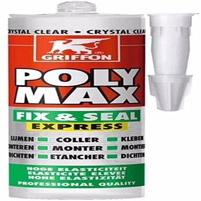 Griffon Poly Max® Afdichtingskit Fix & Seal Express Crystal Clear Koker 300g - 6150452 Griffon Poly Max® Afdichtingskit Fix & Seal Express Crystal Clear Koker 300g - 6150452