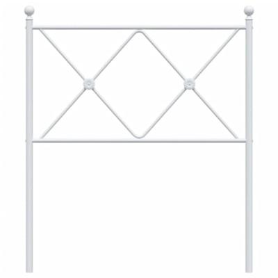 Hoofdbord 75 cm metaal wit