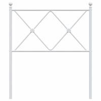 Hoofdbord 75 cm metaal wit - thumbnail