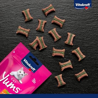 Vitakraft Cat Yums kip met kattengras kattensnack (40 g) 3 verpakkingen - thumbnail