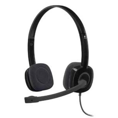Logitech H151 On Ear headset Kabel Stereo Zwart Ruisonderdrukking (microfoon), Noise Cancelling Volumeregeling, Microfoon uitschakelbaar (mute) Computer