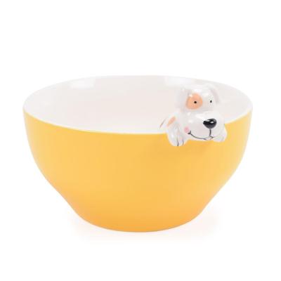 Kom Versa Geel Porselein 16 X 9,7 X 14 CM Hond