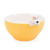 Kom Versa Geel Porselein 16 X 9,7 X 14 CM Hond - thumbnail