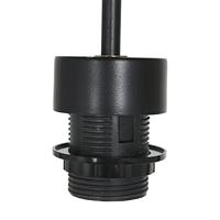 Steinhauer Hanglamp Sparkled light 8155 zwart grijs linnen kap - thumbnail