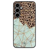 Samsung Galaxy S24 FE hoesje - Luipaard marmer mint - thumbnail