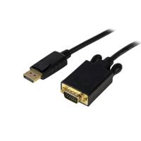 Adapter DisplayPort naar VGA Startech DP2VGAMM10B 3 m Zwart - thumbnail
