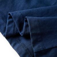 Kindershirt met lange mouwen voetbalveldprint 116 marineblauw - thumbnail