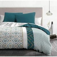 Dekbedovertrek HOME LINGE PASSION Ethno Groen 240 x 260 cm - thumbnail