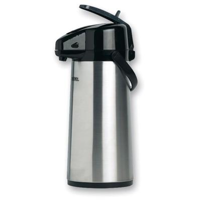 Thermos isoleerkan met pomp, inox