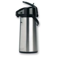 Thermos isoleerkan met pomp, inox - thumbnail