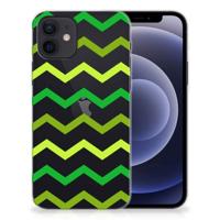 iPhone 12 | 12 Pro (6.1") | TPU bumper | Zigzag Groen - thumbnail