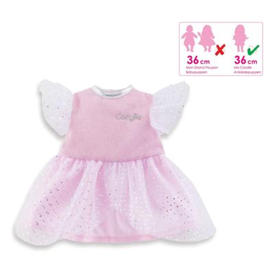 Corolle ma poppenjurk roze met glitters