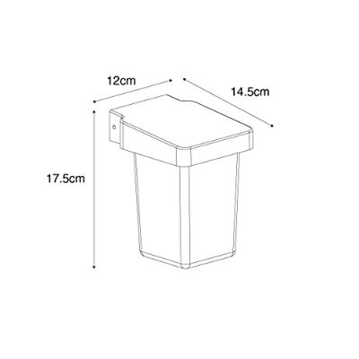 QAZQA Moderne buiten wandlamp zwart IP54 - Chimay
