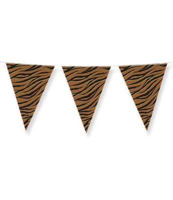 Party Flags foil Tiger Safari