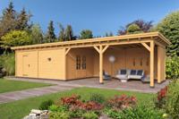 Overkapping plat dak Red Class Wood Odense type 12 XL 1036x378 cm- Plat dak- - Tuindeco - thumbnail