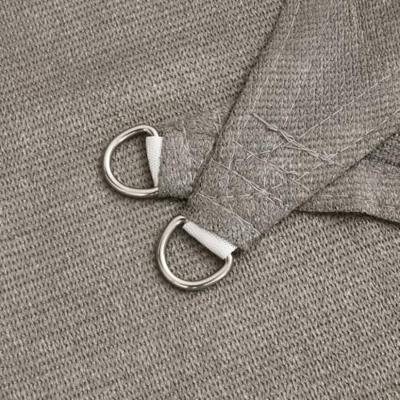 VidaXL Zonnezeil 160 g/m² rechthoekig 2,5x3 m hdpe lichtgrijs