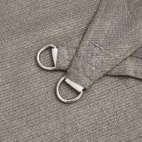 Zonnezeil 160 g/m driehoekig 5x5x6 m HDPE lichtgrijs - thumbnail