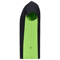 Tricorp T-shirt Bi-Color - Workwear - 102002 - zwart/limoen groen - maat L - thumbnail