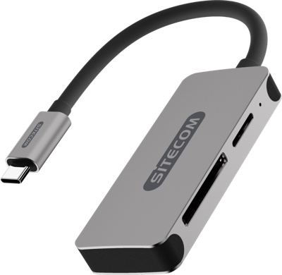 Sitecom MD-066 geheugenkaartlezer Zwart, Grijs USB 3.2 Gen 1 (3.1 Gen 1) Type-C Sitecom MD-066 geheugenkaartlezer Zwart, Grijs USB 3.2 Gen 1 (3.1 Gen 1) Type-C