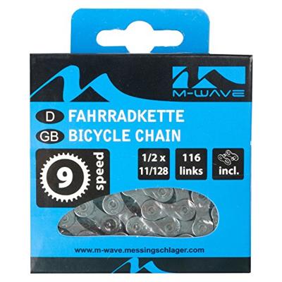 M-Wave / kmc ketting 9 speed 1/2x11/128 116 schakels blister