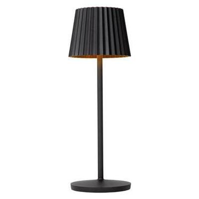 Lucide JUSTINE - Oplaadbare Tafellamp Binnen/Buiten - Accu/Batterij - LED Dimb. - 1x2W 2700K - IP54 - Met draadloos oplaadstation - Zwart Lucide JUSTINE - Oplaadbare Tafellamp Binnen/Buiten - Accu/Batterij - LED Dimb. - 1x2W 2700K - IP54 - Met draadloos oplaadstation - Zwart