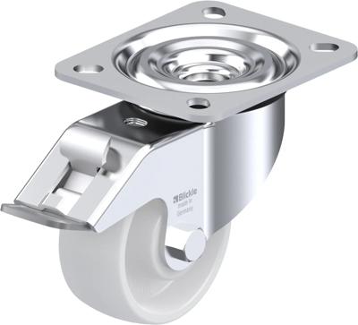 Blickle L-PO 75R-FI Zwenkwiel met rem Wieldiameter: 75 mm Draagvermogen (max.): 200 kg 1 stuk(s)