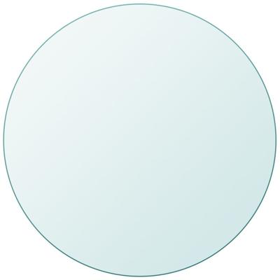 Tafelblad van gehard glas 800 mm rond