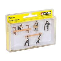 NOCH 15051 H0 Aan het werk figuren Geverfd, Staand - thumbnail