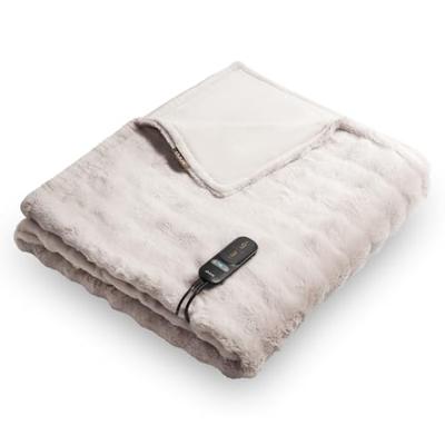 Duux Yentl Overblanket Bubble Rabbit Faux Fur (200 x 200) Elektrische deken Grijs Duux Yentl Overblanket Bubble Rabbit Faux Fur (200 x 200) Elektrische deken Grijs