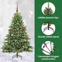 VidaXL Kunstkerstboom met 150 led met standaard groen 150 cm pe en pvc - thumbnail
