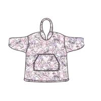Stitch hoodie poncho maat XS - L - polyester - thumbnail