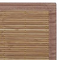 VidaXL Tapijt rechthoekig 120x180 cm bamboe bruin - thumbnail