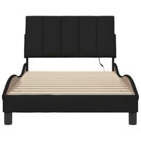 Bedframe zonder matras 100x200 cm stof zwart - thumbnail