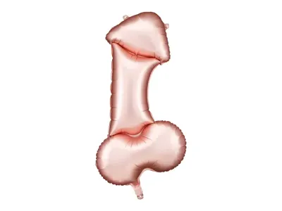 Mega Folieballon Penis Rosegoud 56x112cm