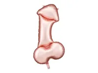 Mega Folieballon Penis Rosegoud 56x112cm - thumbnail