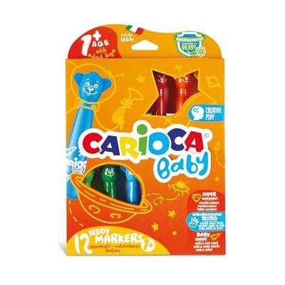 Carioca viltstift Baby Teddy, doos van 12 stuks in geassorteerde kleuren
