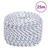 VidaXL Boot touw 10 mm 25 m polypropyleen wit - thumbnail