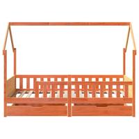 Kinderbedframe 90x200 cm massief grenenhout - thumbnail