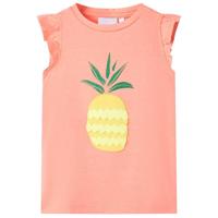 VidaXL Kindershirt 116 neonkoraal - thumbnail