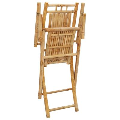 Tuinstoelen 6 st inklapbaar 53x66x99 bamboe