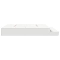 Opbergbedframe met lade Wit 236.5 x 200 x 31.5 cm Bewerkt hout - thumbnail