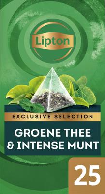 Thee lipton exclusive groene thee munt 25x2gr