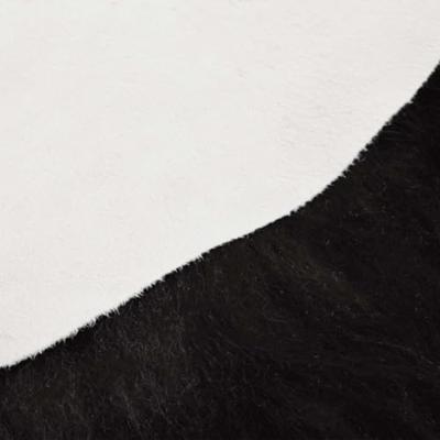 VidaXL Stoelhoes ijslander schapenleer 70x110 cm zwart VidaXL Stoelhoes ijslander schapenleer 70x110 cm zwart