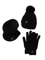 Heatkeeper Dames Winter Set - Muts + Handschoenen + Nekwarmer - Zwart - thumbnail