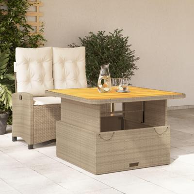 2-delige Tuinset met kussens poly rattan beige 2-delige Tuinset met kussens poly rattan beige