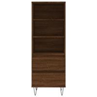 Hoge kast 40x36x110 cm bewerkt hout bruineiken - thumbnail